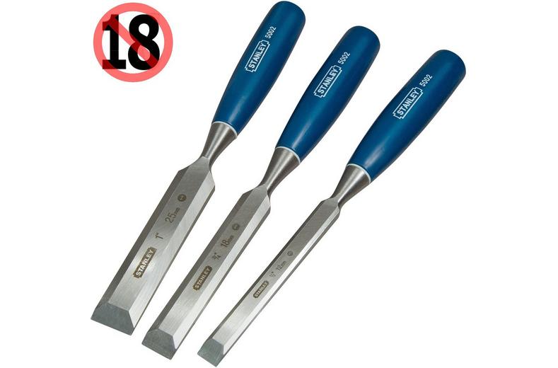 Stanley 3 Piece Chisel Set Stanley 3 Piece Chisel Set