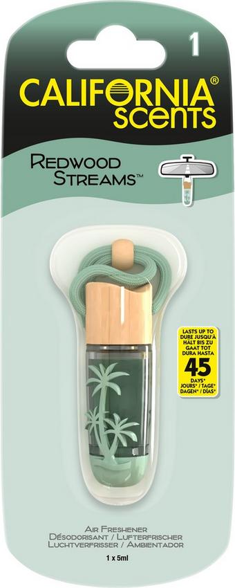 California Scents Hanging Vial Air Freshener - Red Wood Streams