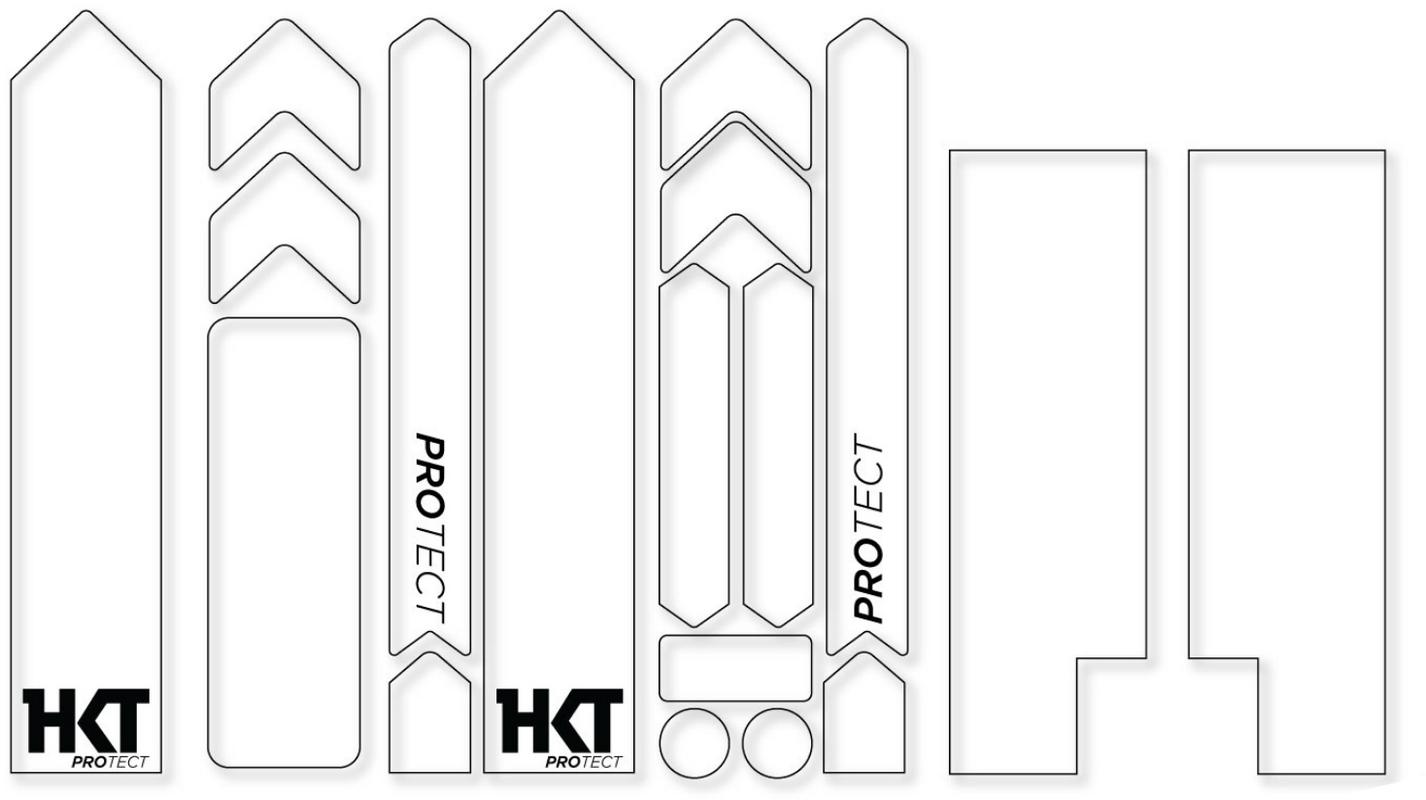 Halfords HTK Hkt Protect Full Monty Bike Frame Protection Matte Clear | Extra 8% off for BC Members