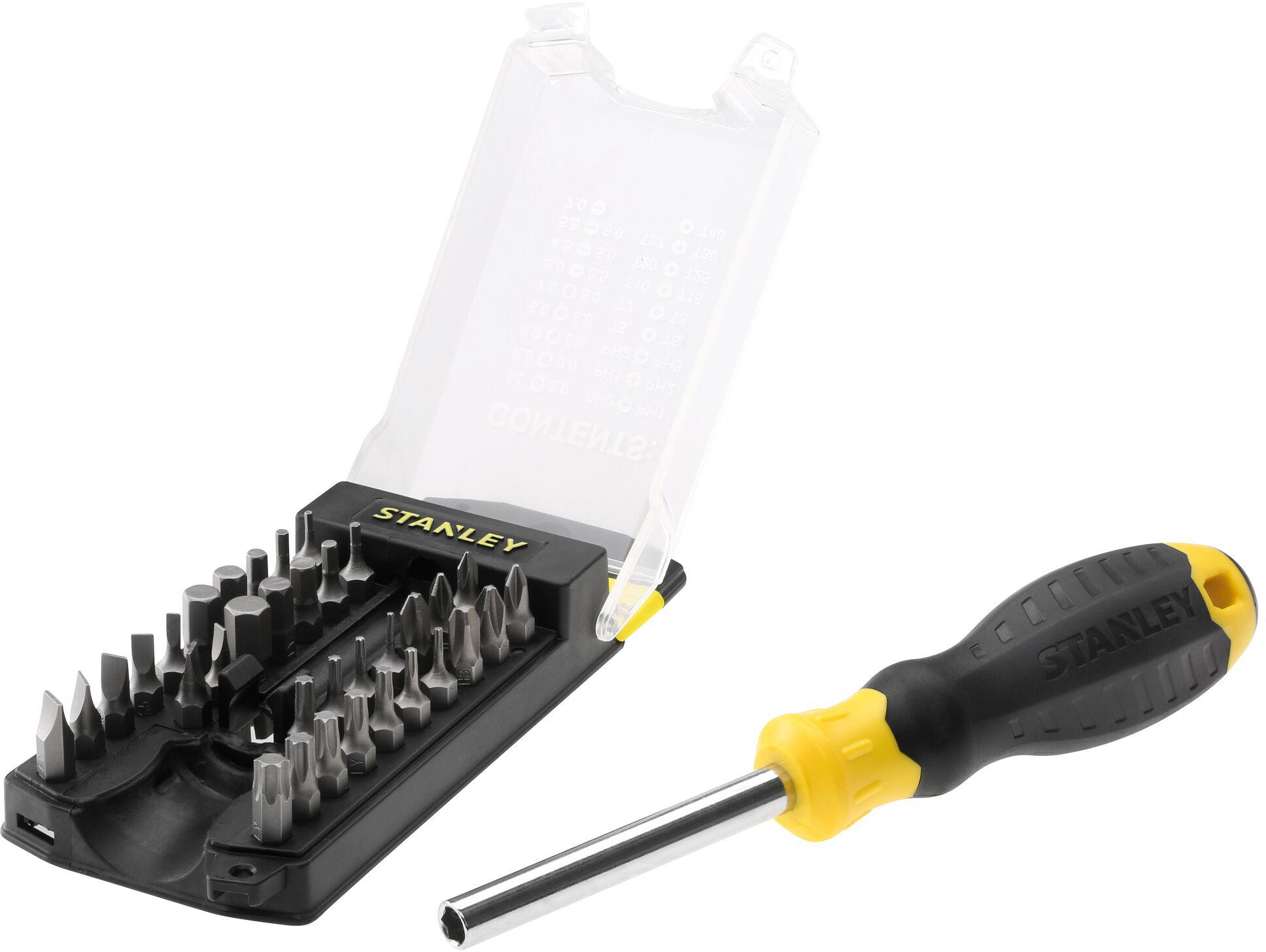 Stanley 34 Piece Multi-Bit Screwdriver | Halfords UK