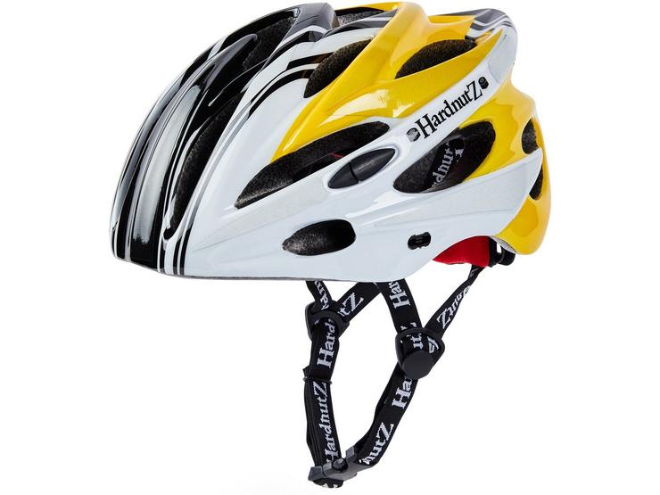 HardnutZ Stealth Hi-Vis Cycle Helmet, Yellow/Black/White