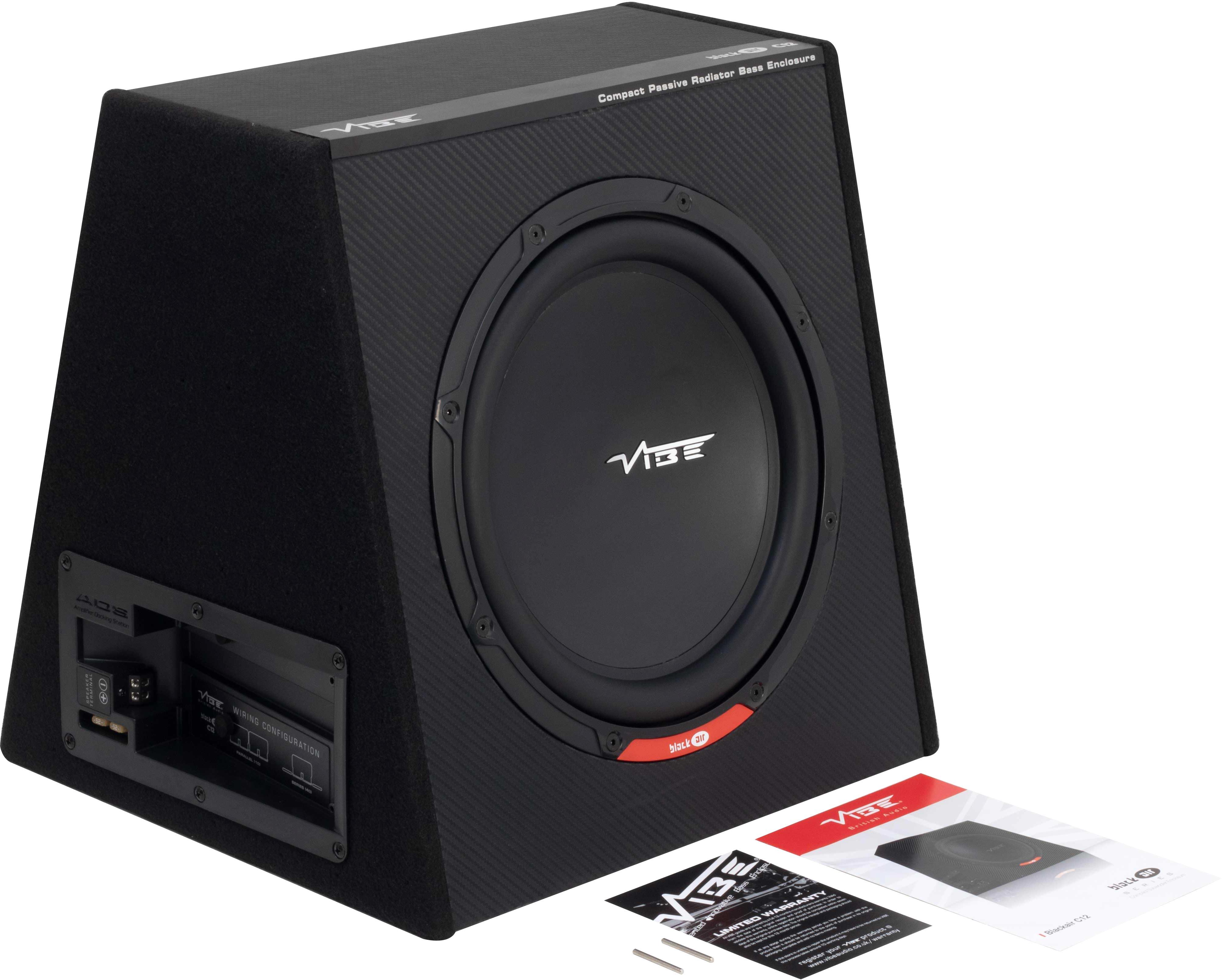 VIBE Audio Passive Radiator 12 inch Bass Enclosure Halfords UK