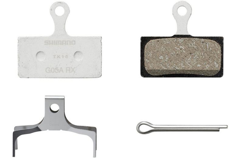 Shimano G05A Disc Brake Pads & Spring, Resin Shimano G05A Disc Brake Pads & Spring, Resin