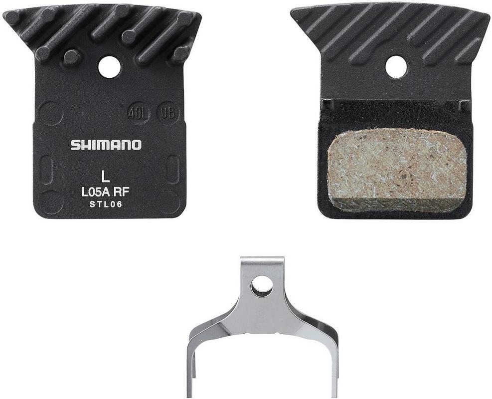 Halfords Shimano L05A Finned Resin Disc Brake Pads And Spring | Extra 8% off for BC Members