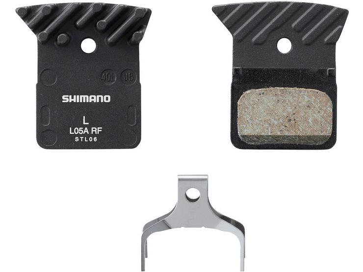 Shimano L05A Finned Resin Disc Brake Pads and Spring