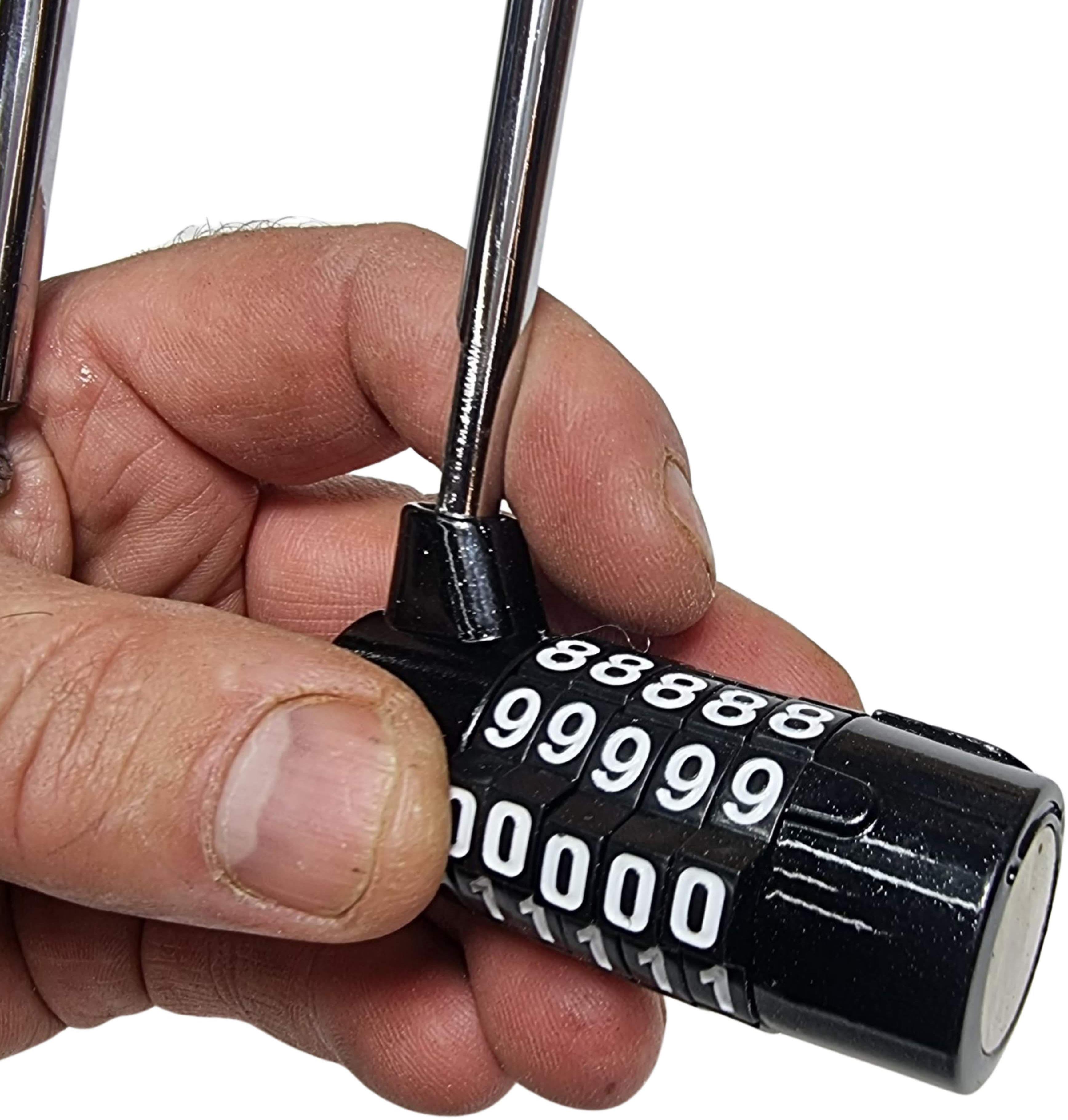 Rolson 5 Digit Long Shackle Combination Padlock