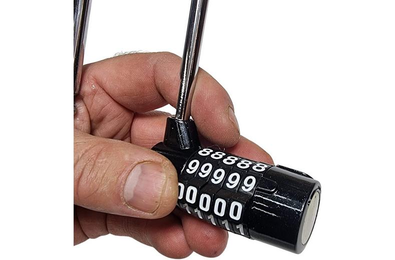 Rolson 5 Digit Long Shackle Combination Padlock Rolson 5 Digit Long Shackle Combination Padlock