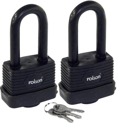 Rolson 2pc 50mm Long Shackle Padlock Rolson 2pc 50mm Long Shackle Padlock