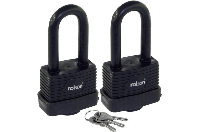 Rolson 2pc 50mm Long Shackle Padlock Rolson 2pc 50mm Long Shackle Padlock