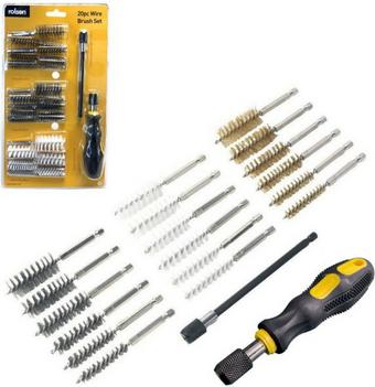 Rolson 20pc Interchangeable Brush Set
