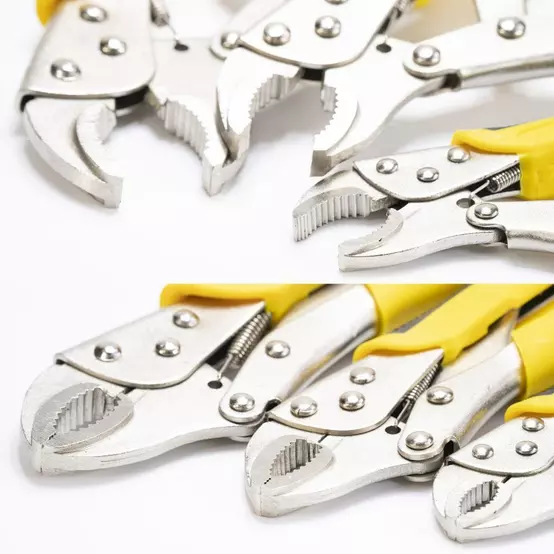 Rolson 3pc Curved Jaw Locking Pliers