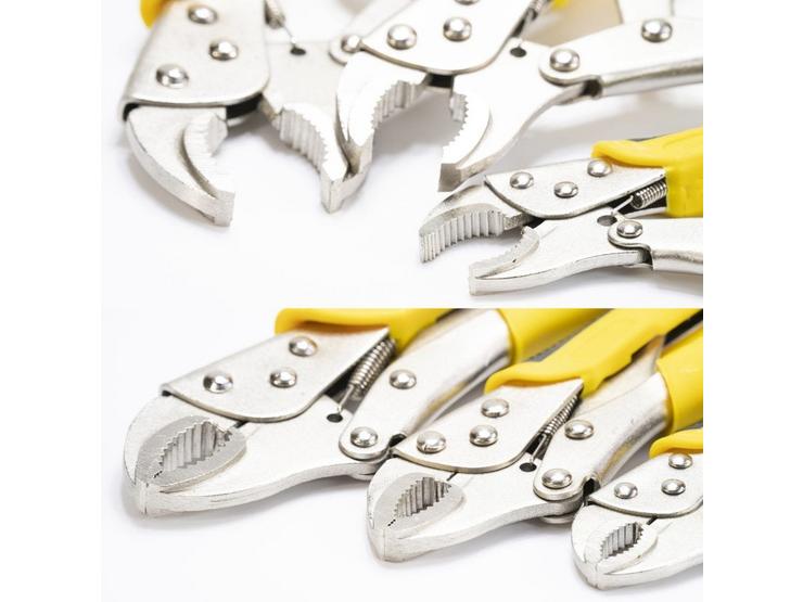 Rolson 3pc Curved Jaw Locking Pliers