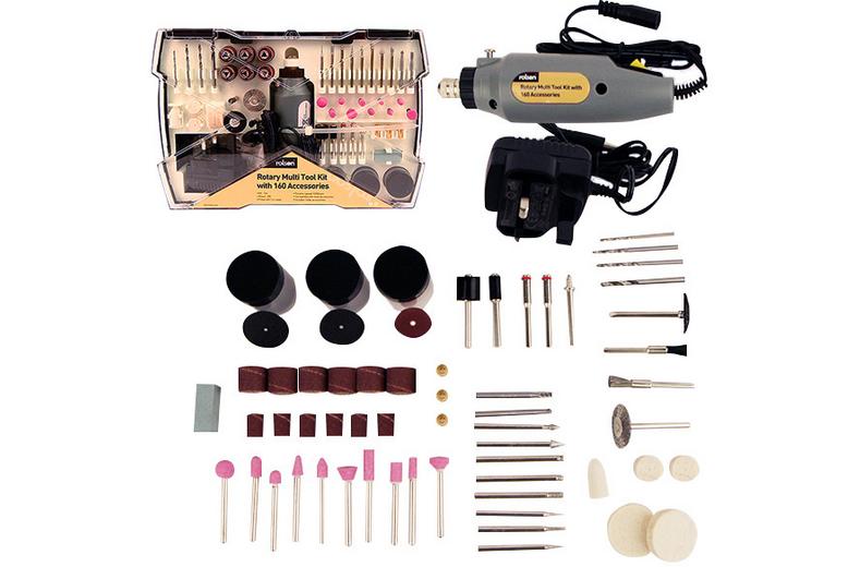Rolson 160pc Mini Rotary Tool Kit Rolson 160pc Mini Rotary Tool Kit