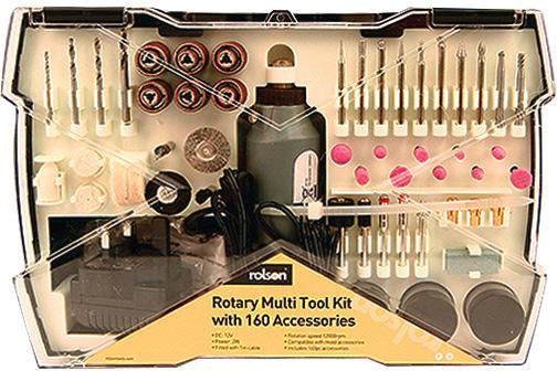 Rolson 160pc Mini Rotary Tool Kit