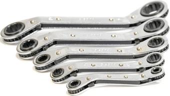 Rolson 5pc Offset Ratchet Ring Spanner Set