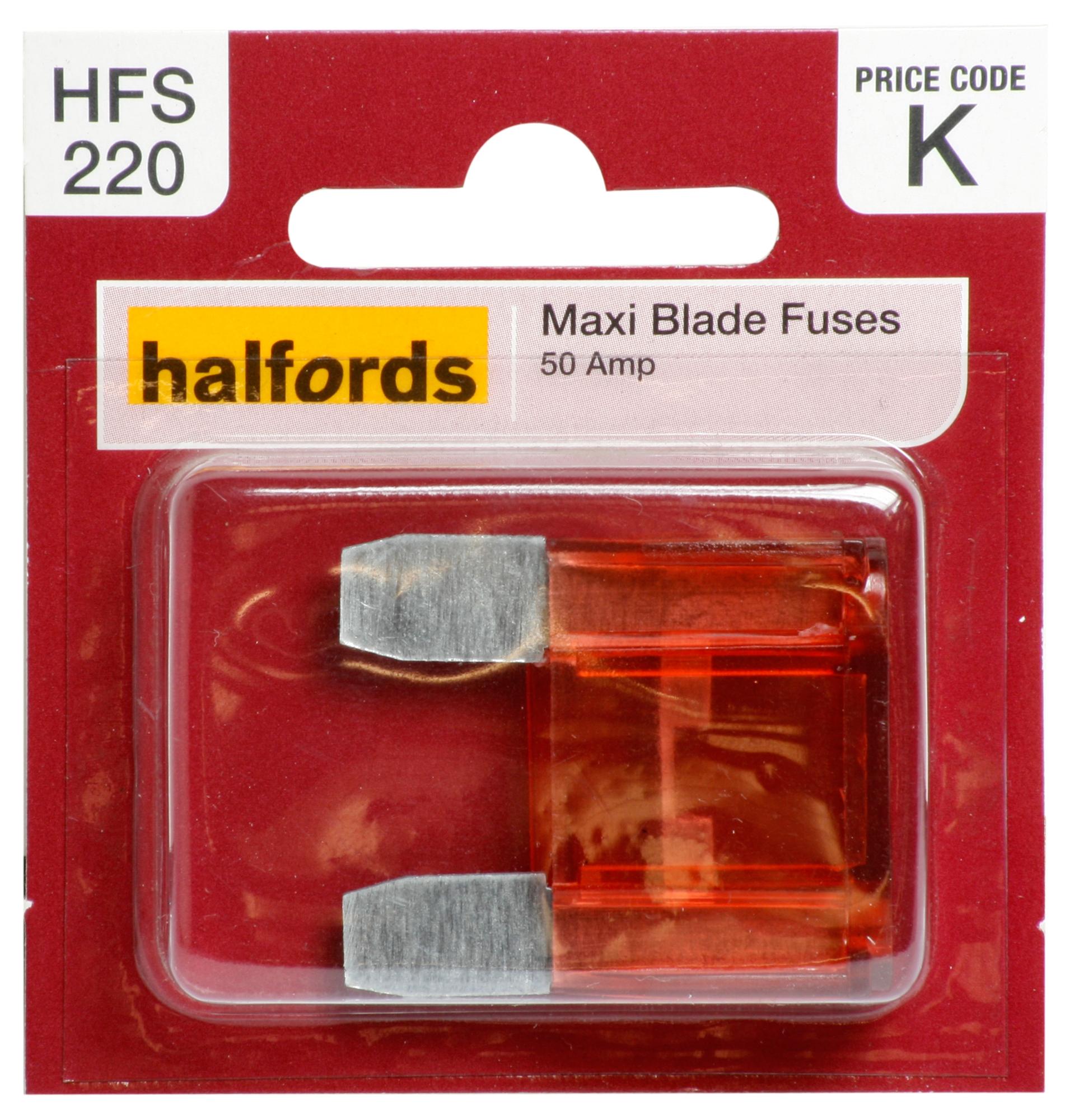Halfords Maxi Blade Fuse 50 Amp (Hfs220)