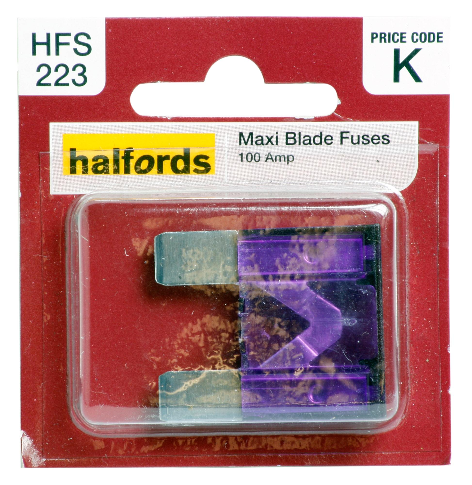 Halfords Maxi Blade Fuse (Hfs223) 100 Amp
