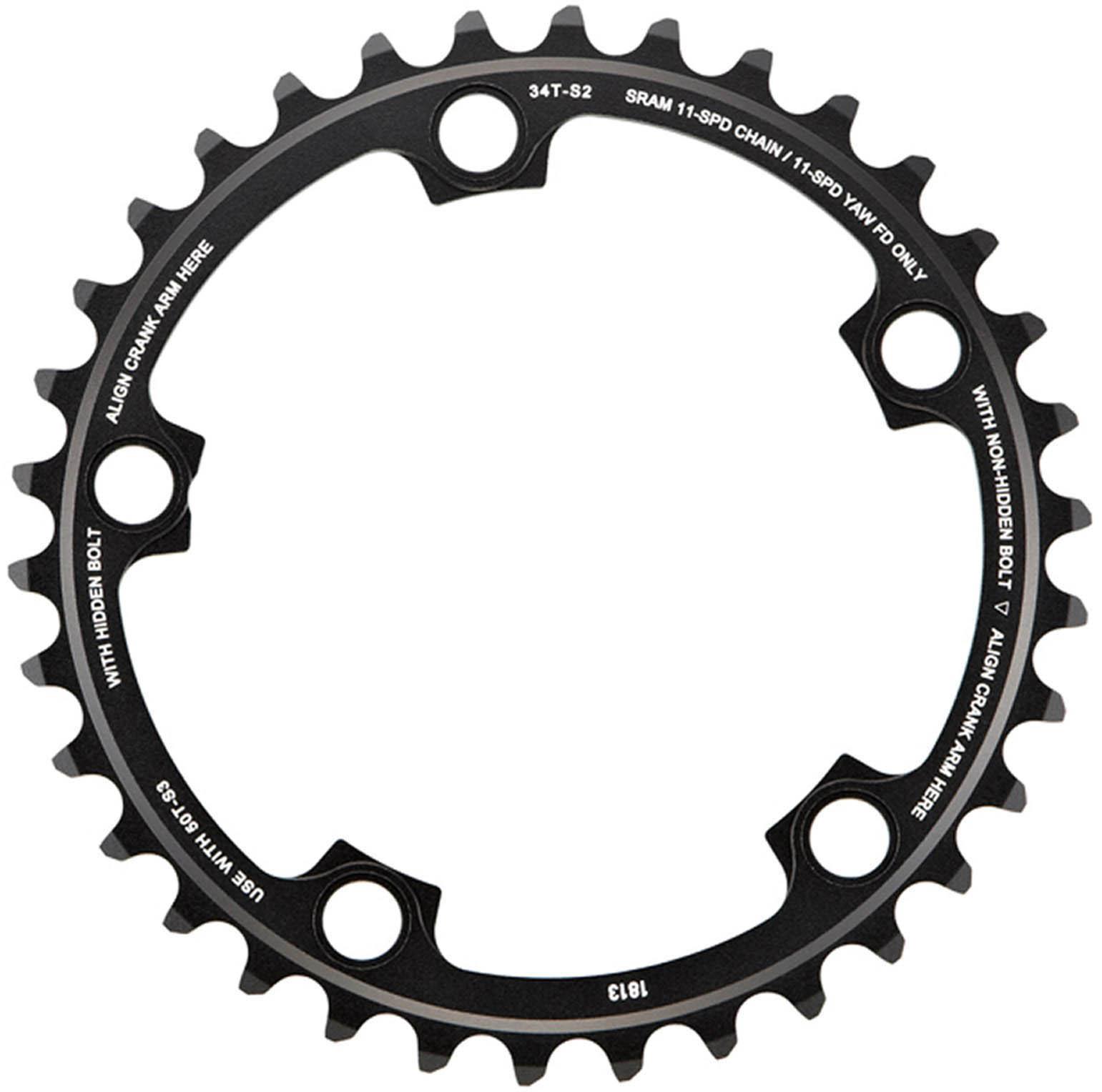 Halfords SRAM X-Glide Road 110 BCD 11 Speed Chainring, 34T | Pricematch, Extra 8% off for BC Members, Free Bike Health Check, Cycle2Work Scheme & 0% APR Finance.