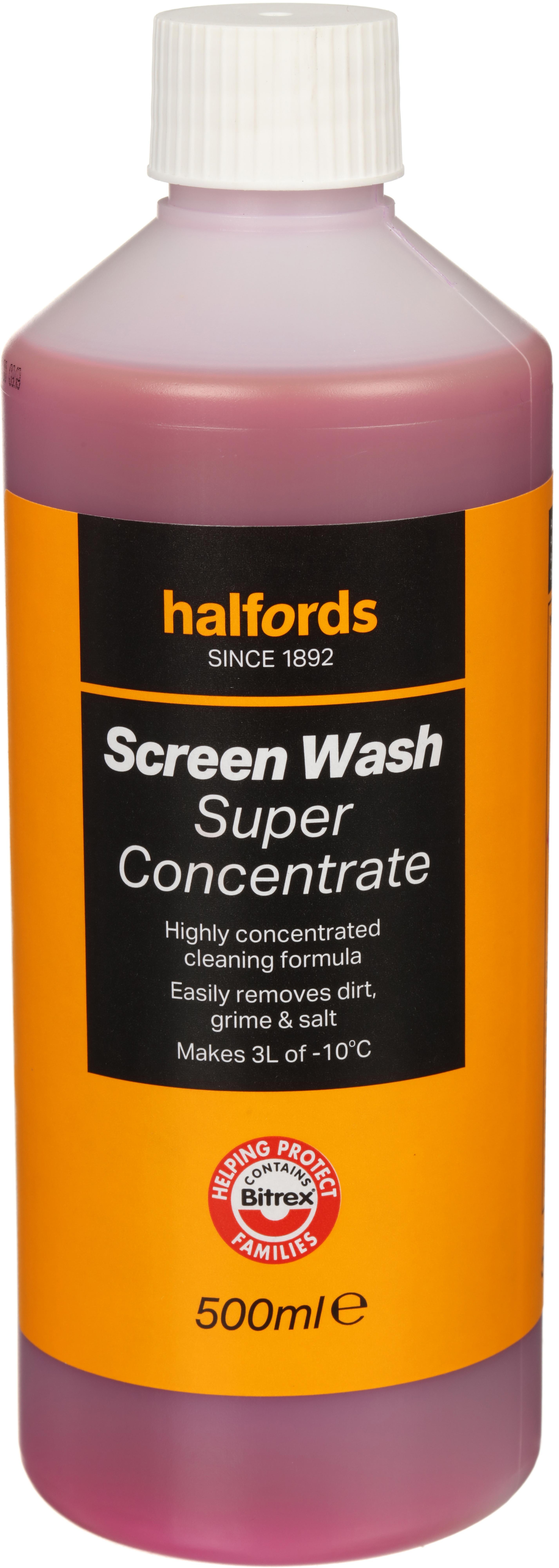 Halfords Screen Wash Super Concentrate 500ML Halfords UK