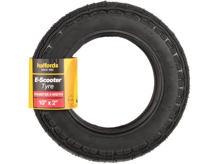 Halfords E-Scooter Tyre 10 x 2.0" with Puncture Protect