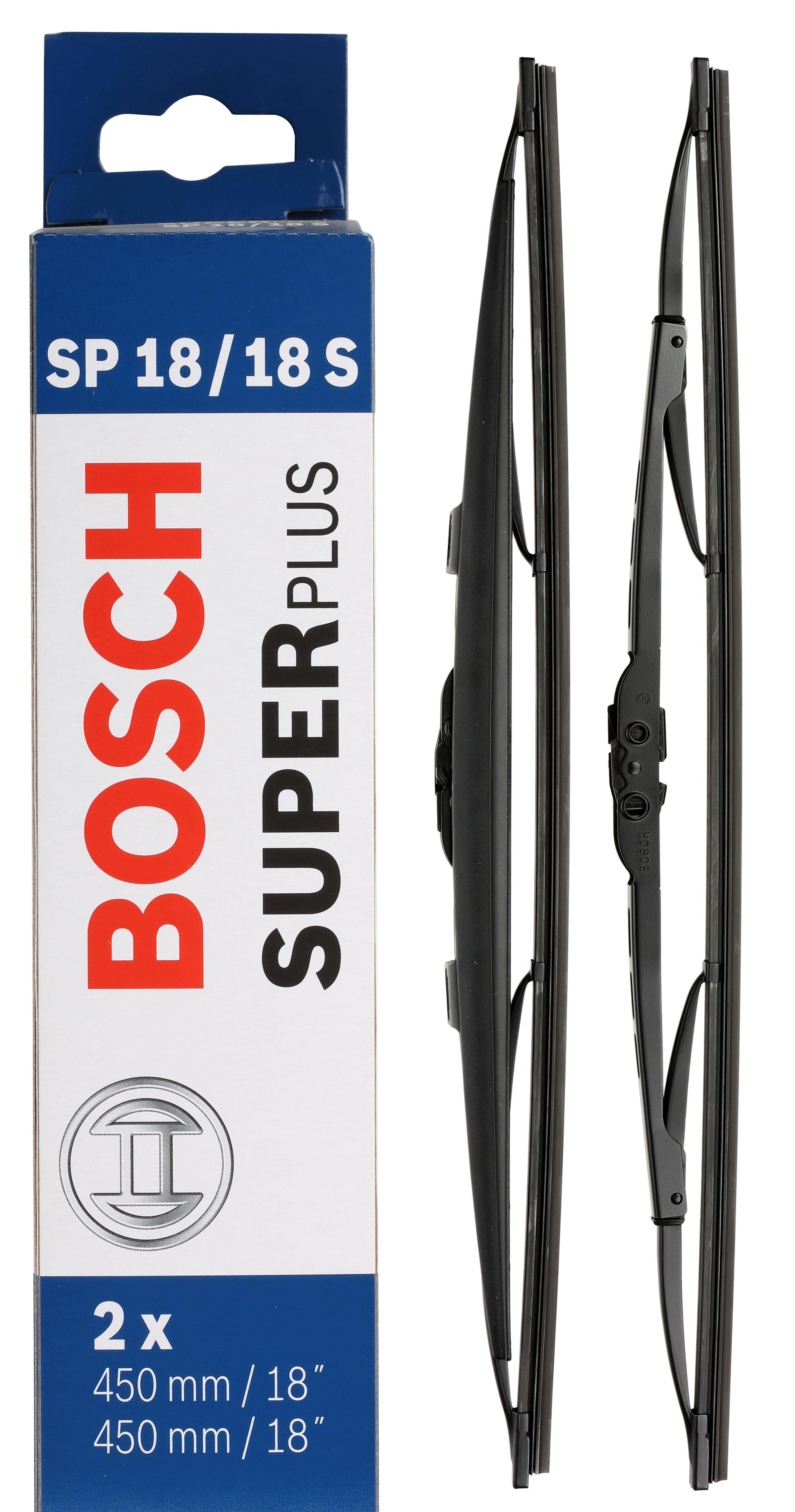 Bosch Sp18/18S Wiper Blades - Front Pair