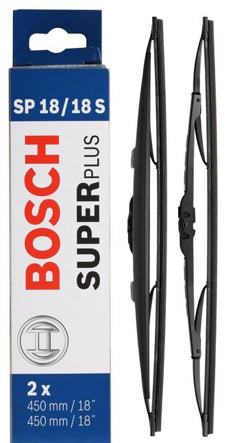 Bosch SP18/18S Wiper Blades - Front Pair