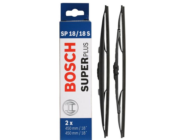 Bosch SP18/18S Wiper Blades - Front Pair