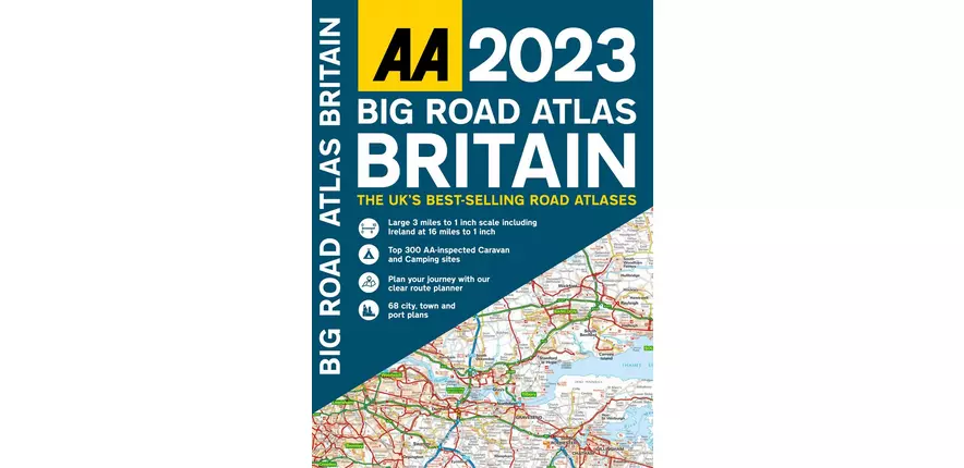 AA Road Atlas Britain AA Motorists Atlas Britain 2022 Spiral Bound 