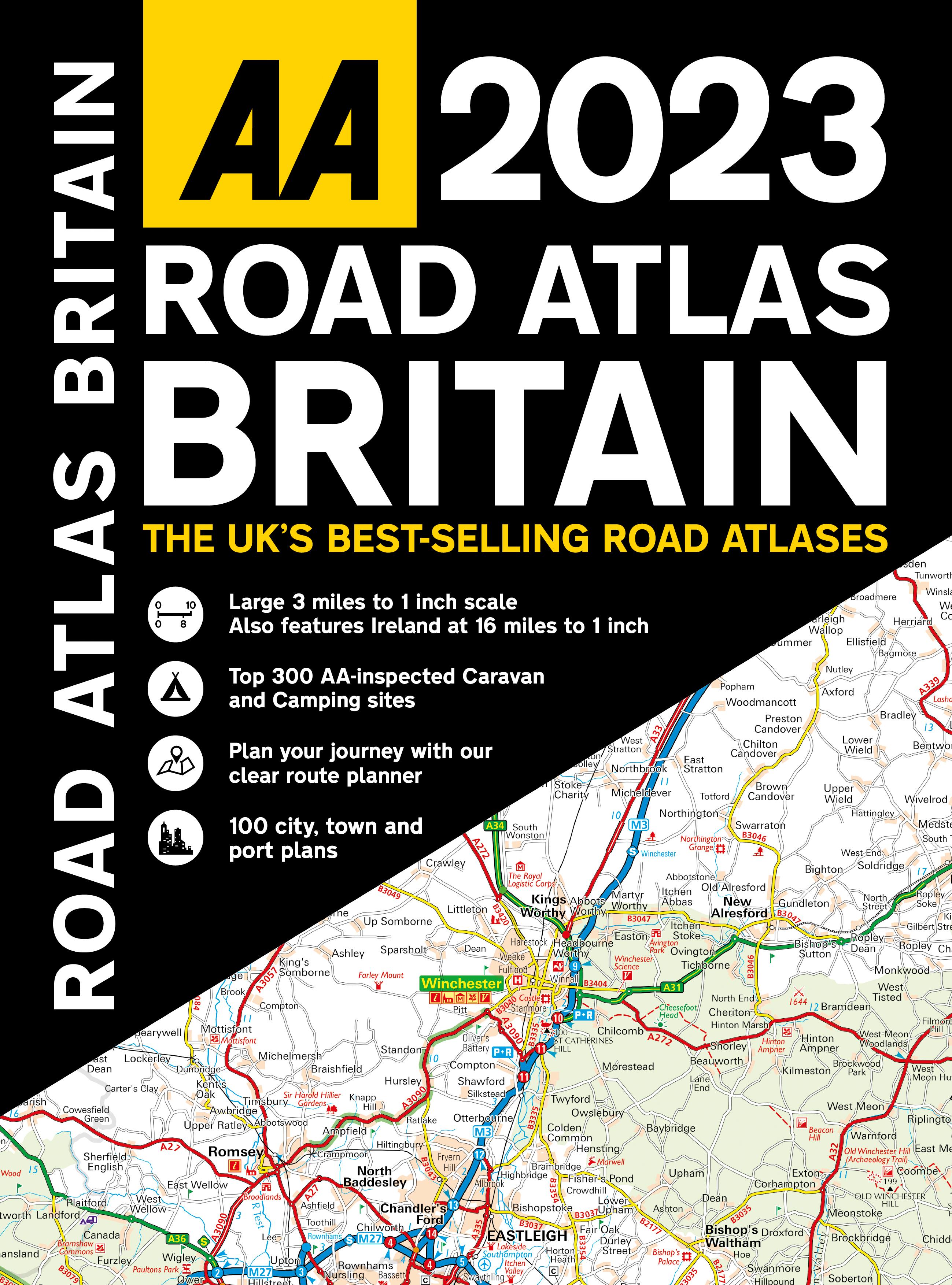 AA Road Atlas Britain 2023 Halfords UK