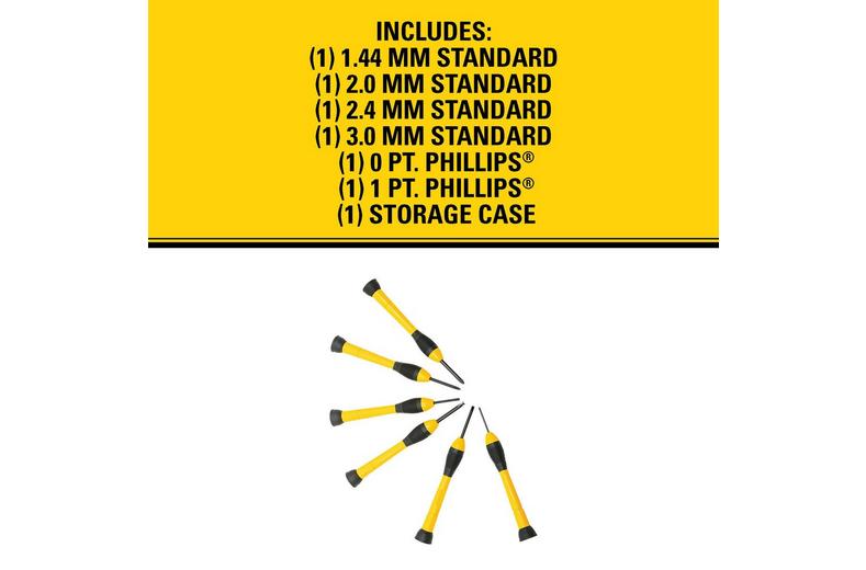 Stanley 6 Piece Precision Screwdriver Set Stanley 6 Piece Precision Screwdriver Set