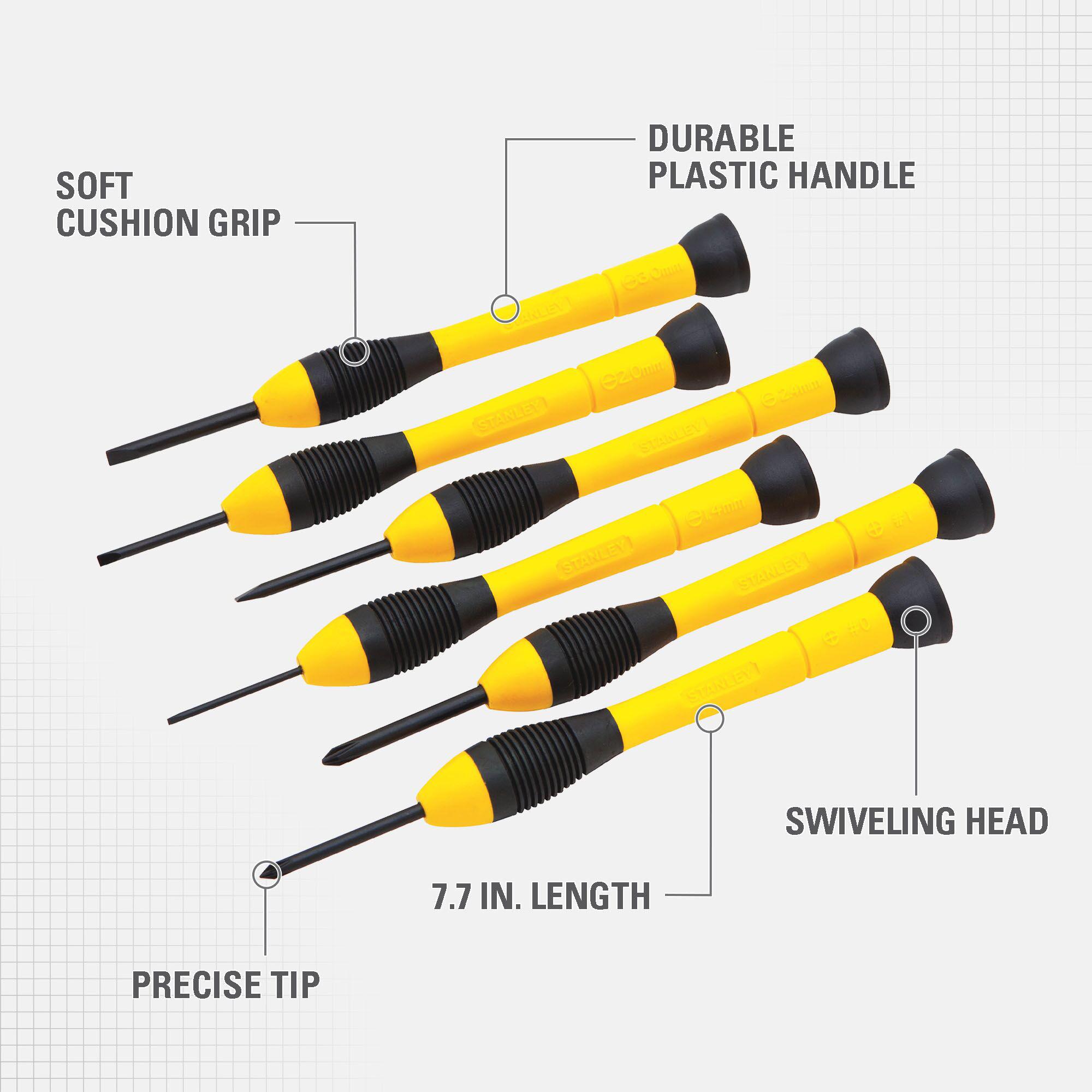 Stanley 6 Piece Precision Screwdriver Set