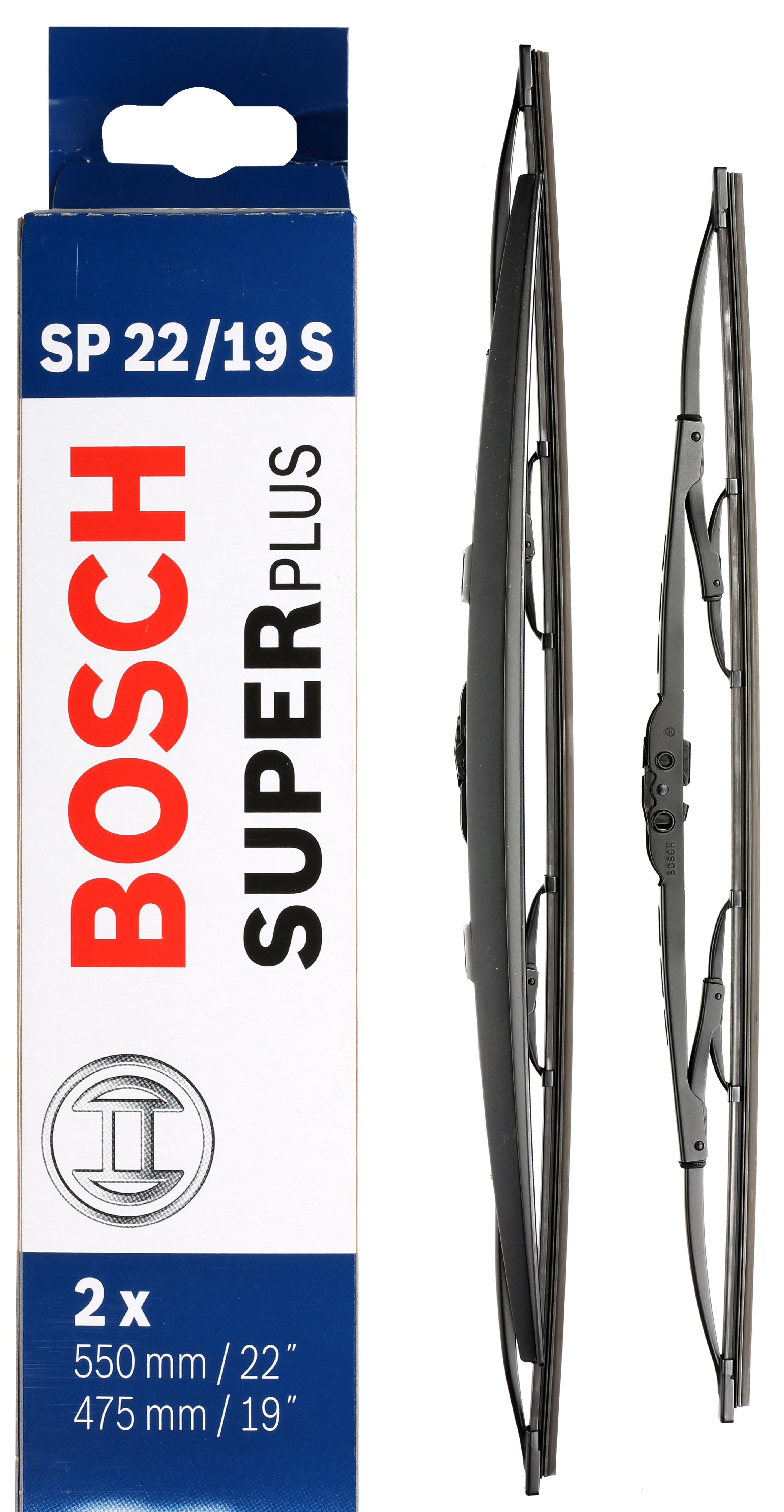 Bosch Sp22/19S Wiper Blades - Front Pair
