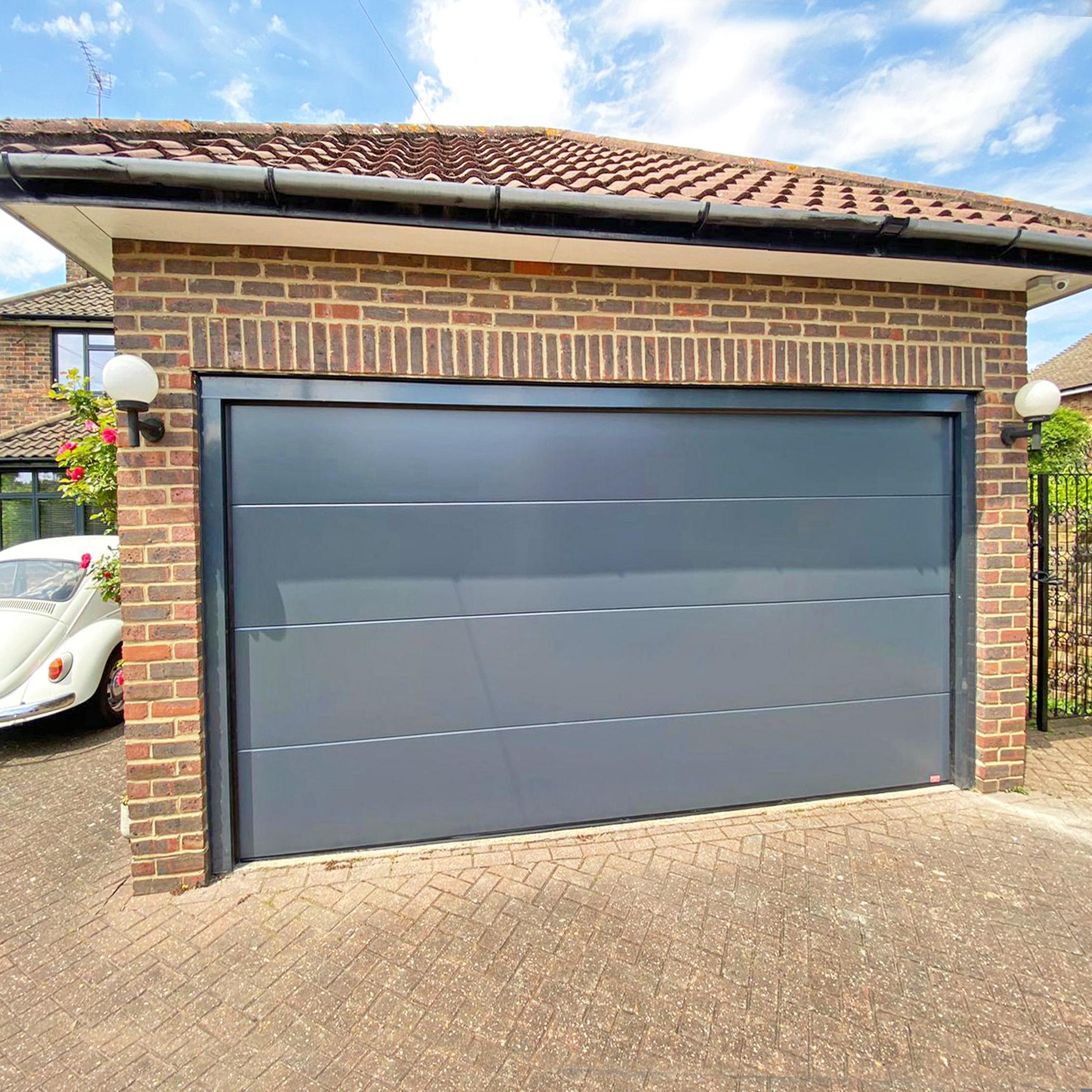 Birkdale Premium Sectional Garage Door - Grey, Supply Only