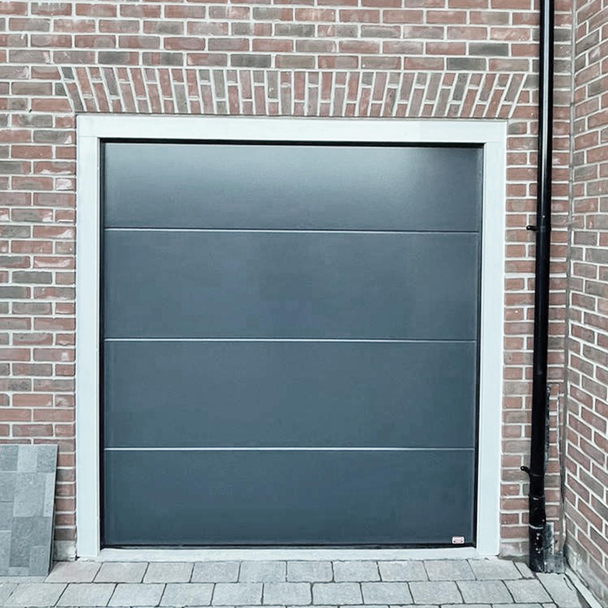 Birkdale Premium Sectional Garage Door - Grey, Supply Only