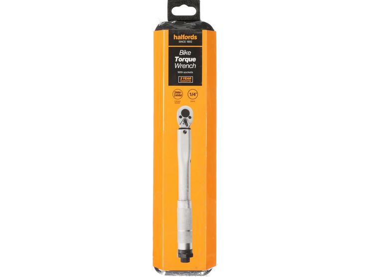 Halfords Torque Wrench with Sockets