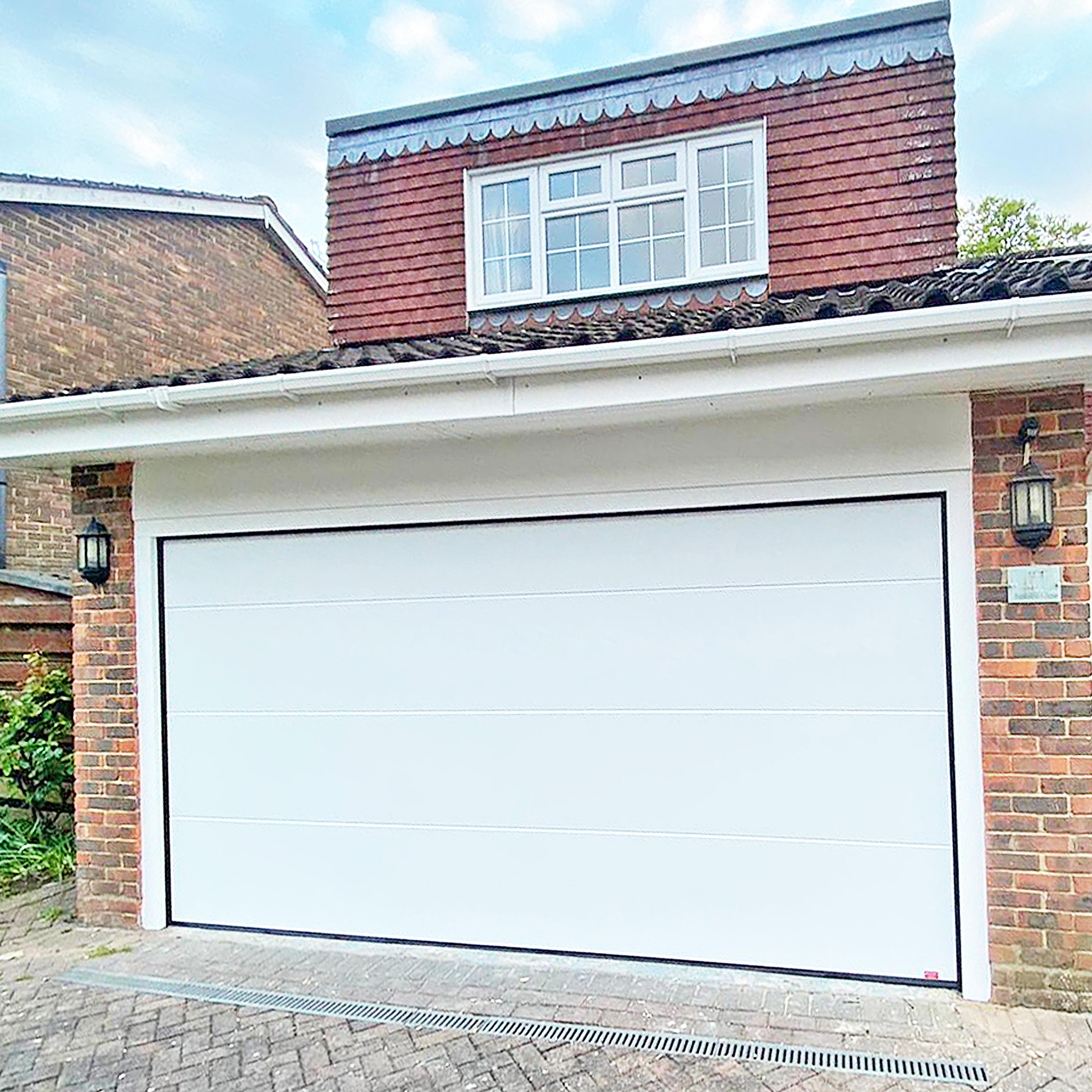 Birkdale Premium Sectional Garage Door - White, Supply Only