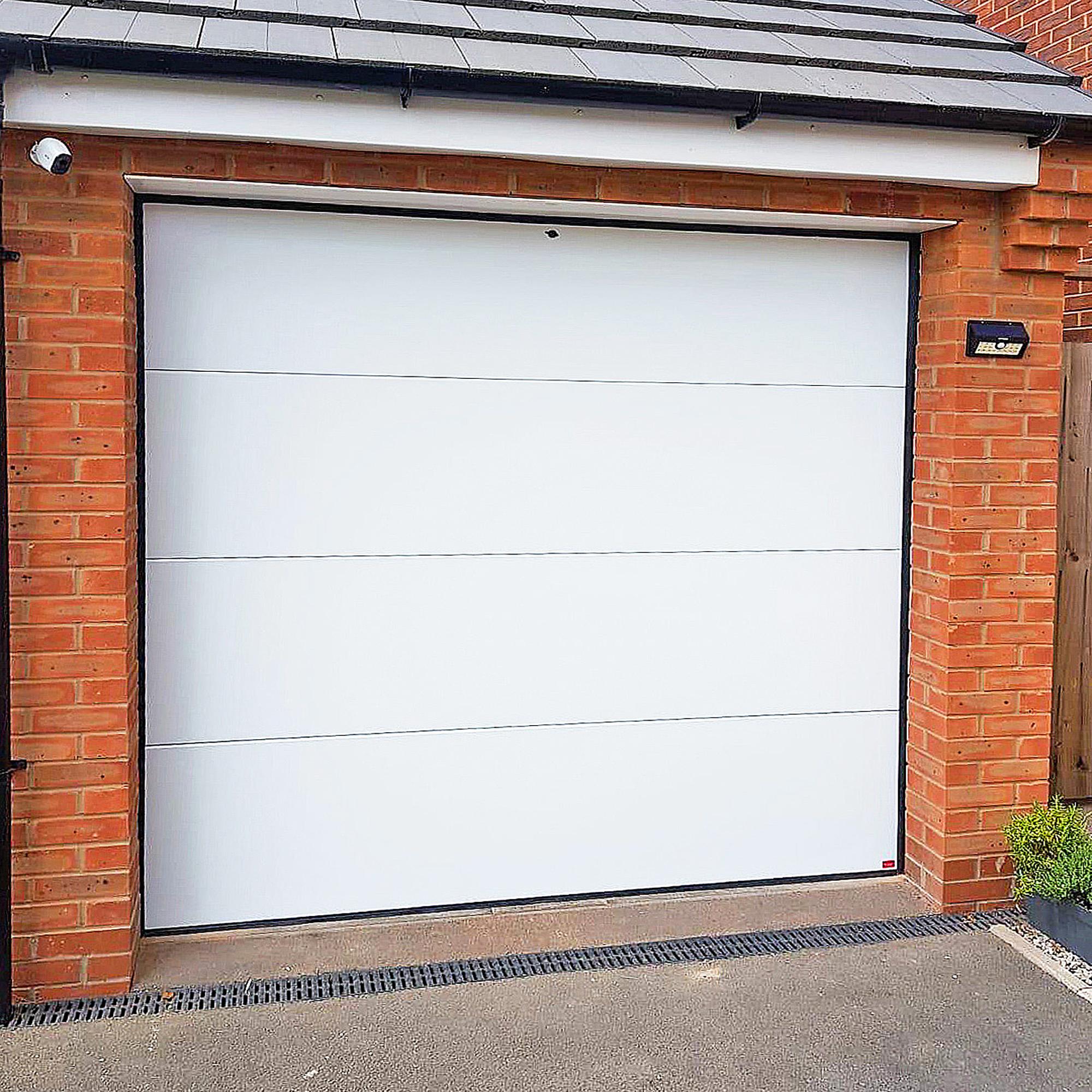 Birkdale Premium Sectional Garage Door - White, Supply Only