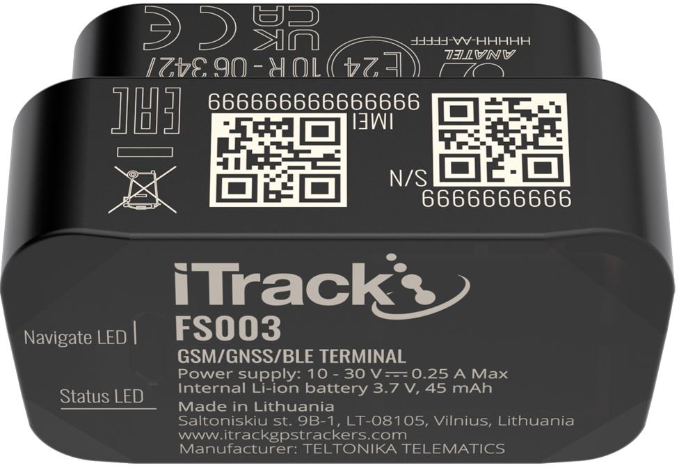 iTrack FS003 OBD Port GPS Tracker