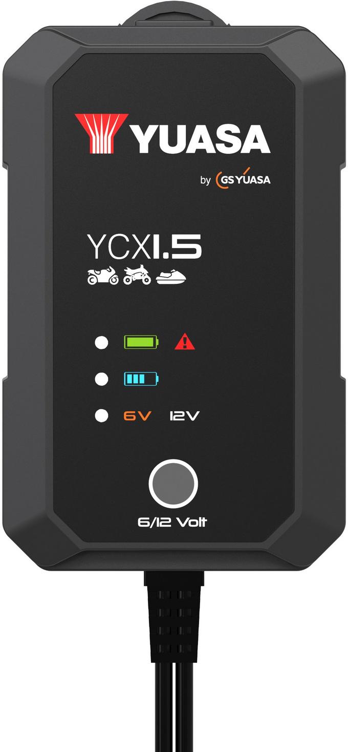 Yuasa YCX1.5 6/12V 1.5A Motorcycle Smart Charger
