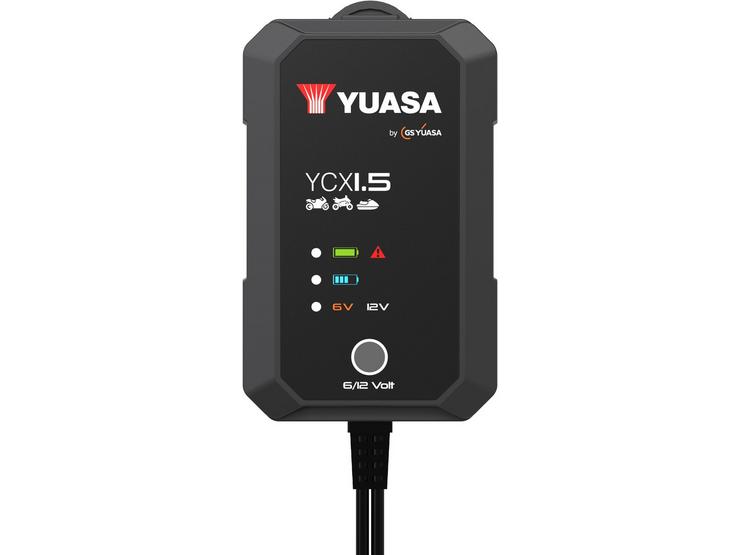 Yuasa YCX1.5 6/12V 1.5A Motorcycle Smart Charger