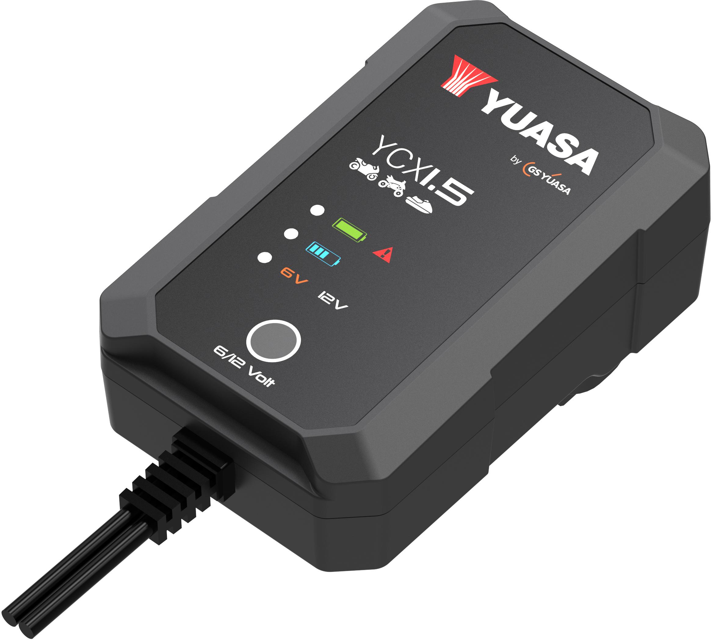 Yuasa YCX1.5 6/12V 1.5A Motorcycle Smart Charger