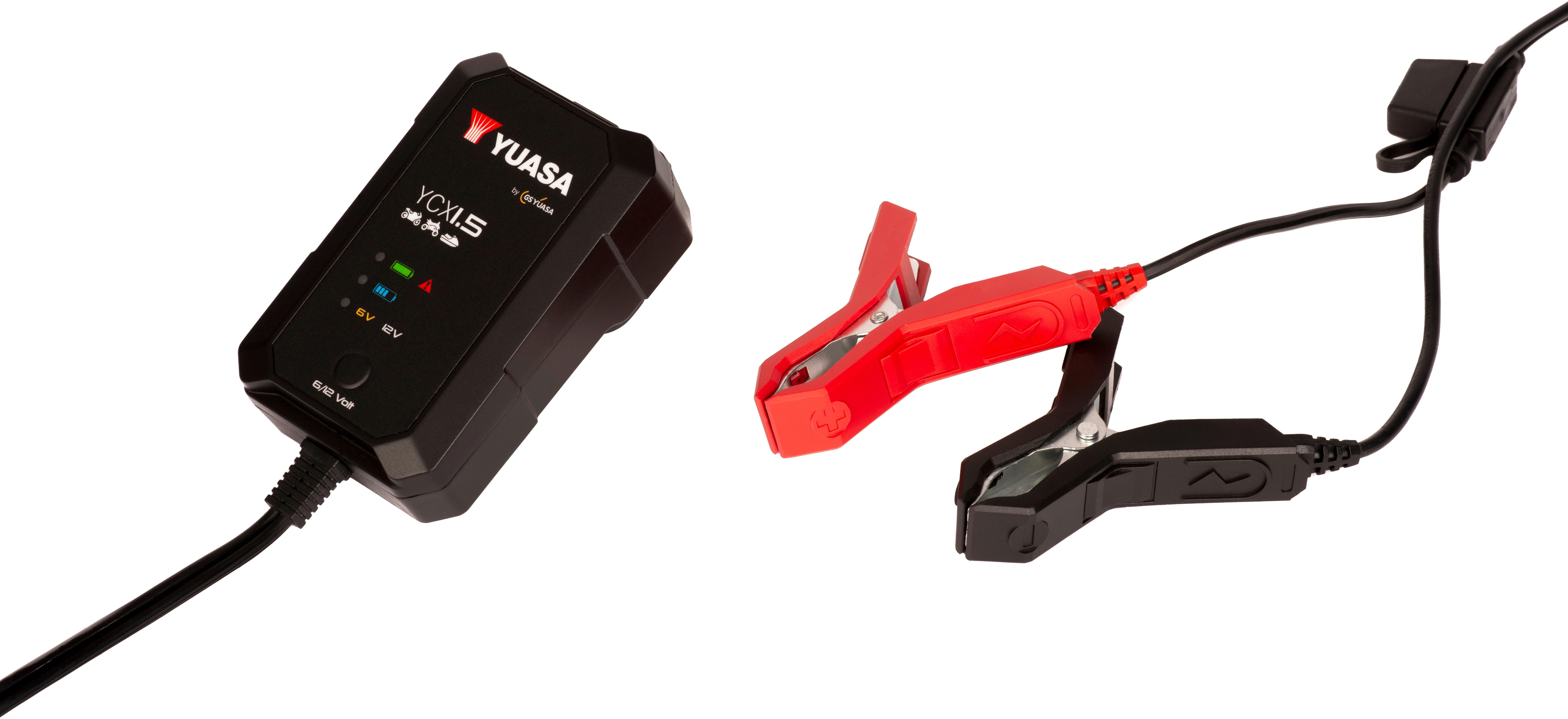 Yuasa YCX1.5 6/12V 1.5A Motorcycle Smart Charger