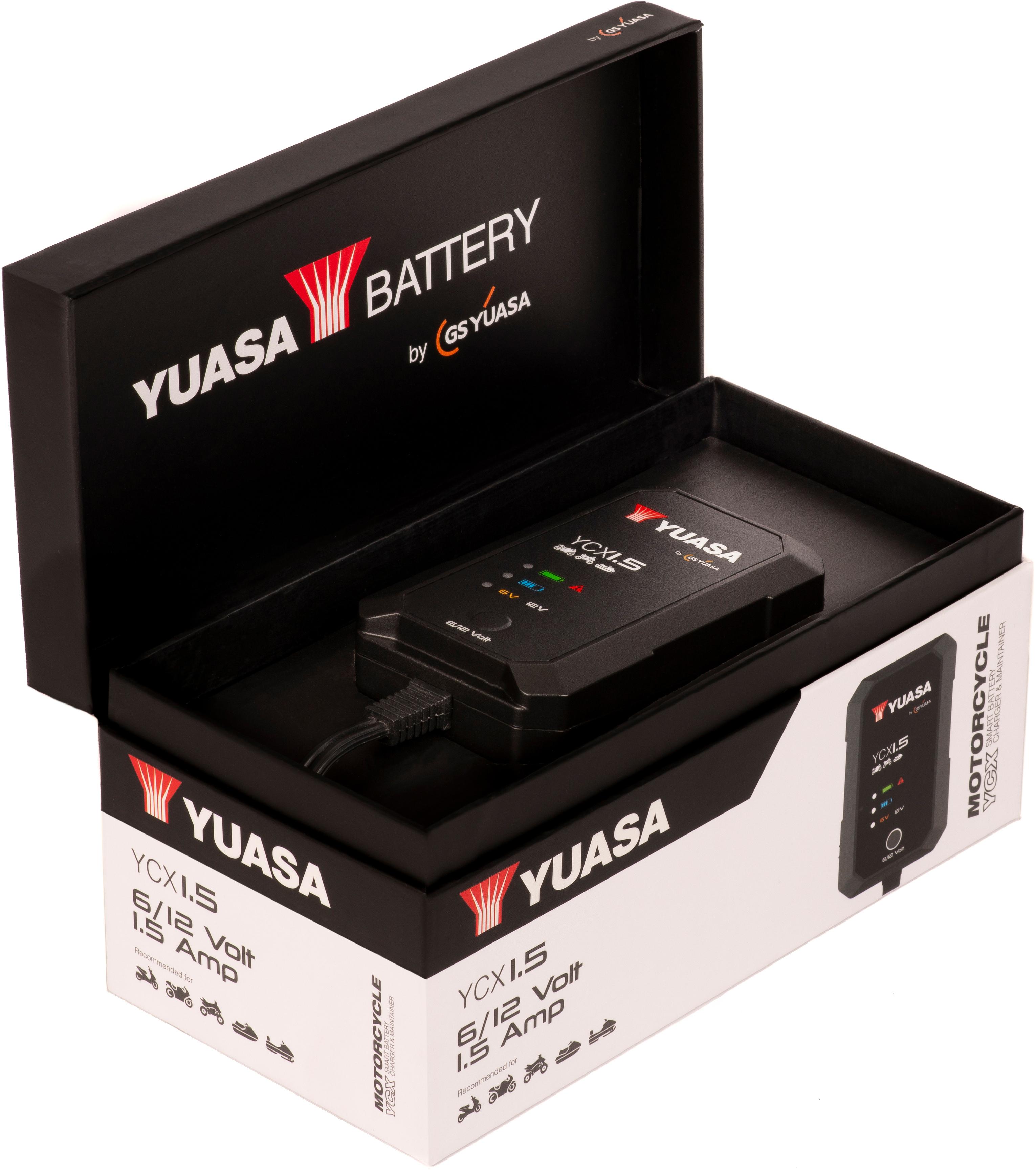 Yuasa YCX1.5 6/12V 1.5A Motorcycle Smart Charger
