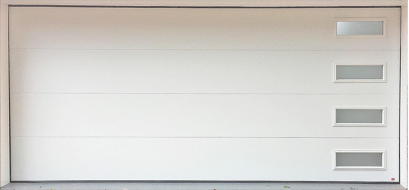 Birkdale Contemporary Garage Door - White, with Installation