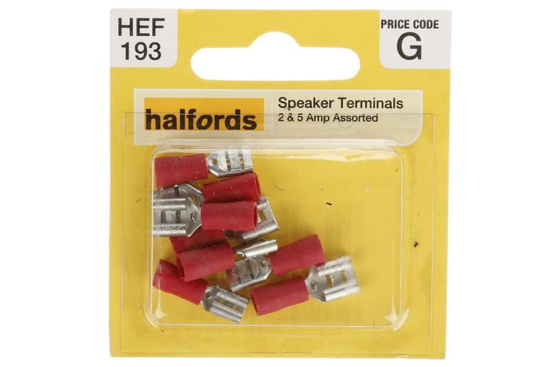 Halfords Assorted 2 & 5 Amp Speaker Terminals (ELEC111) Halfords Assorted 2 & 5 Amp Speaker Terminals (ELEC111)