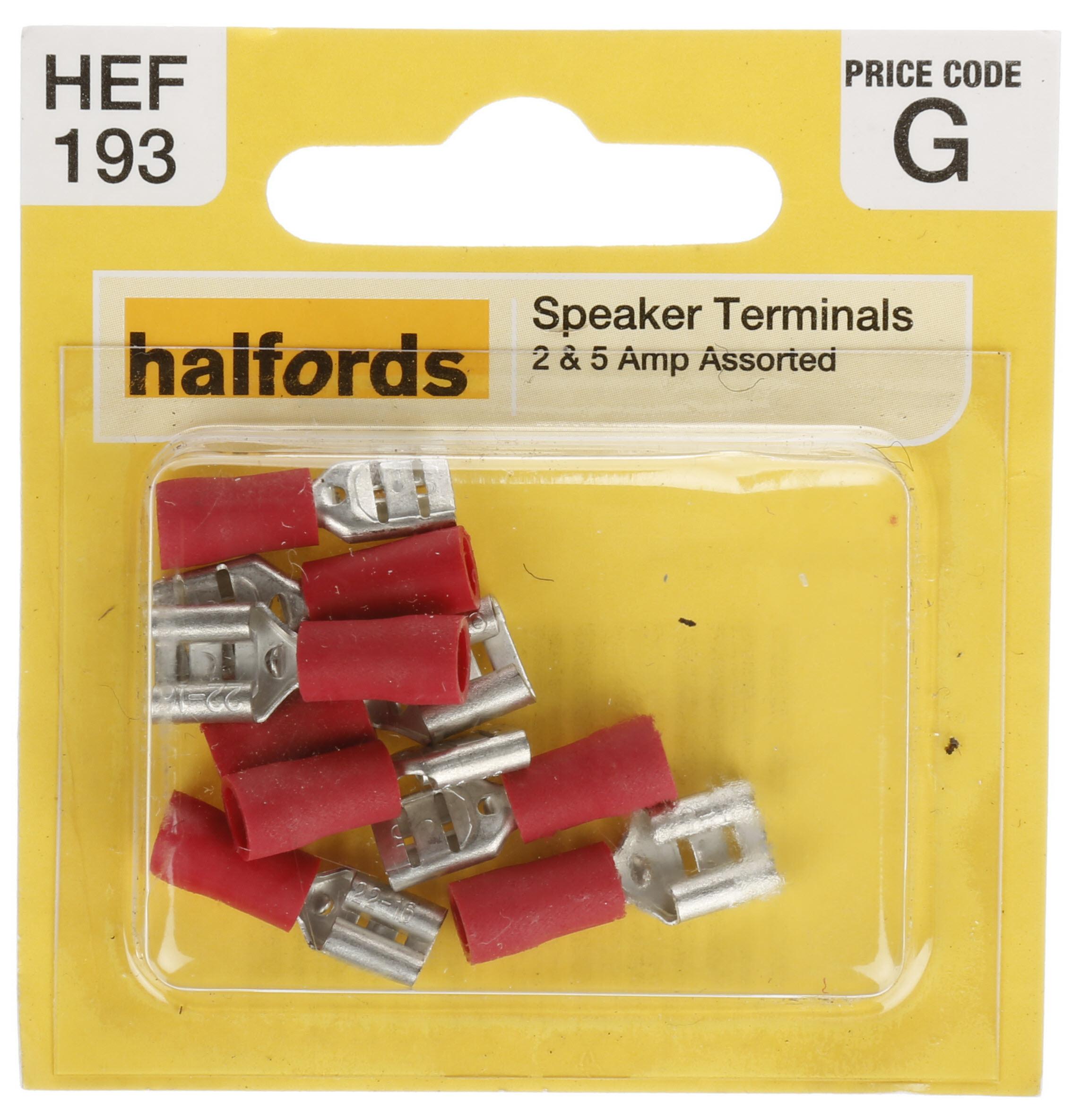 Halfords Assorted 2 & 5 Amp Speaker Terminals (Hef193)