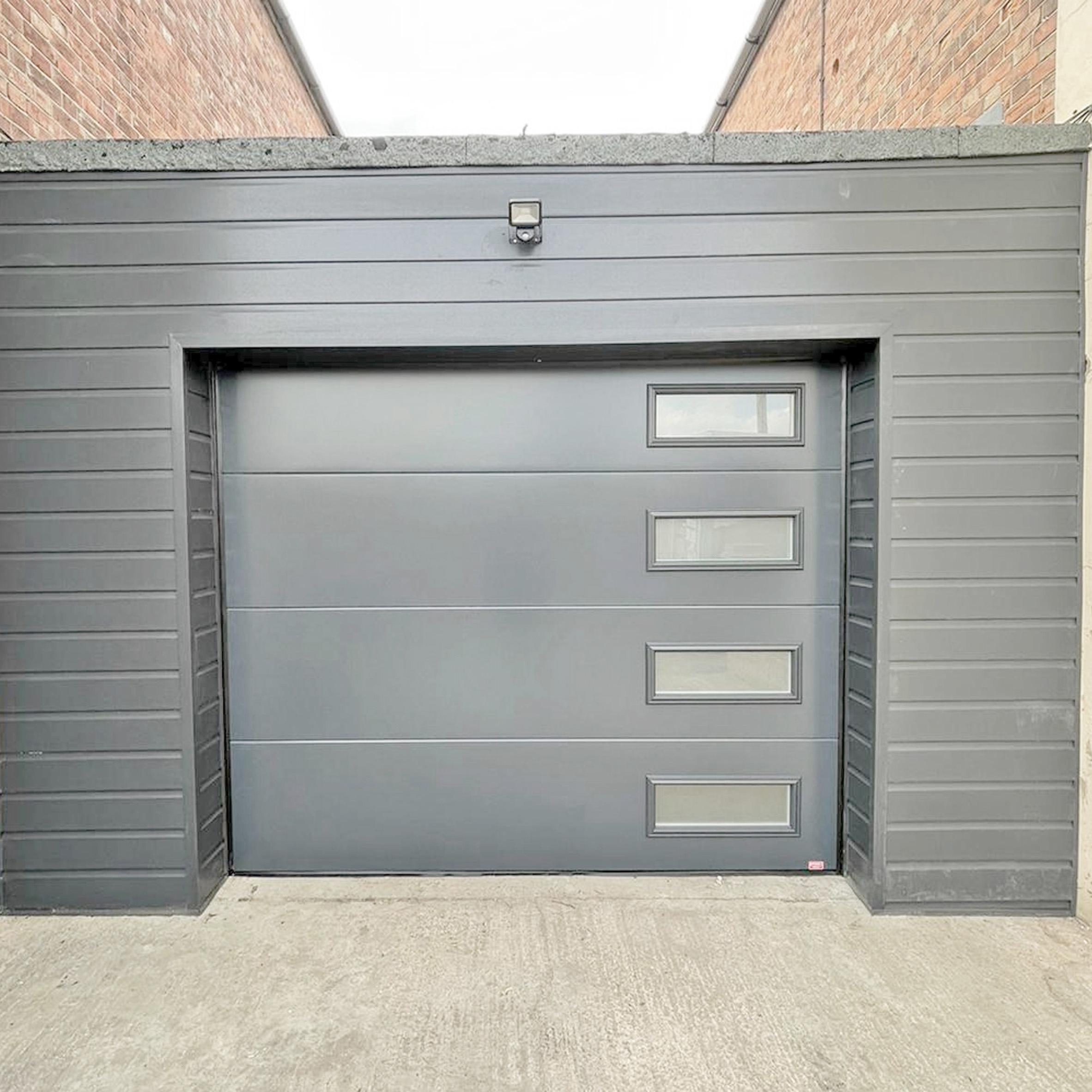 Birkdale Contemporary Garage Door - Grey, Supply Only