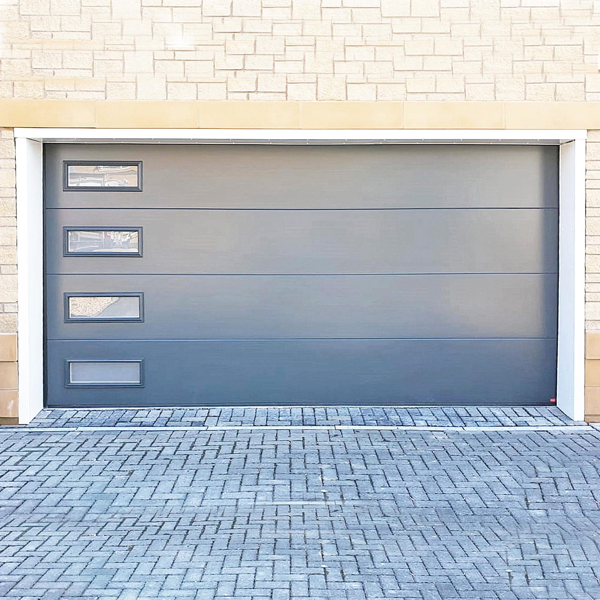 Birkdale Contemporary Garage Door - Grey, Supply Only