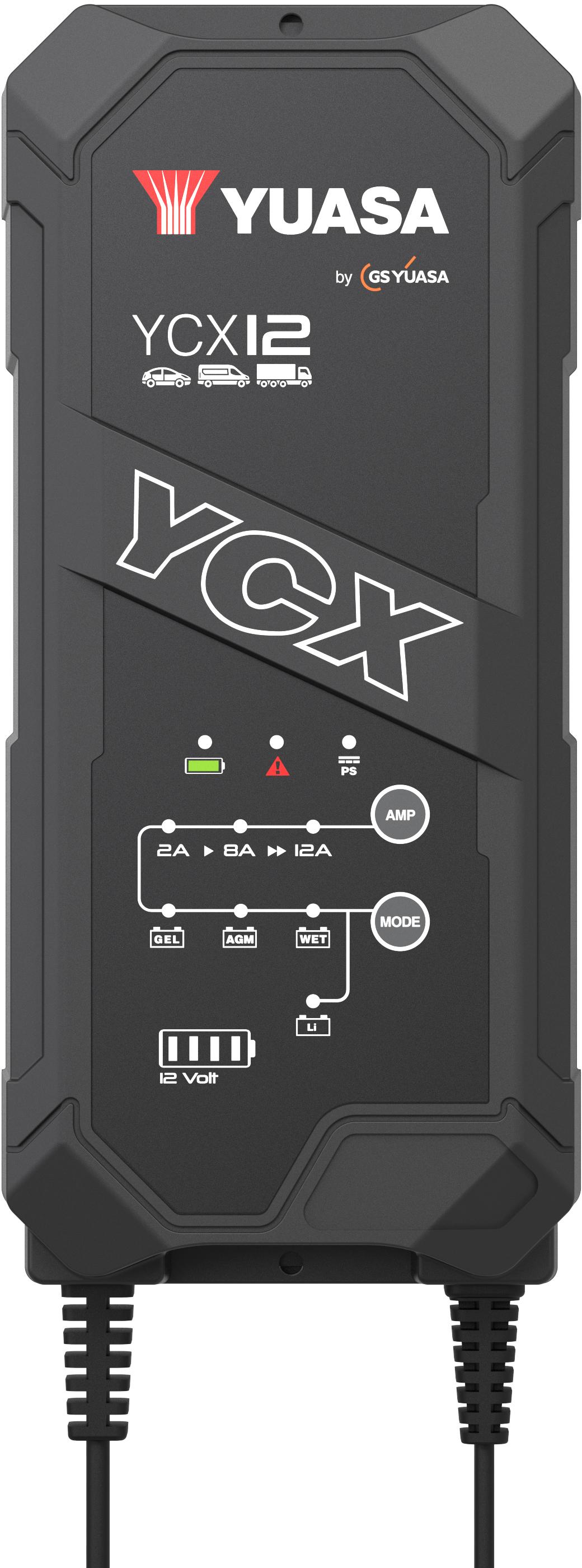 Yuasa YCX12 12V 12A Smart Charger Halfords UK