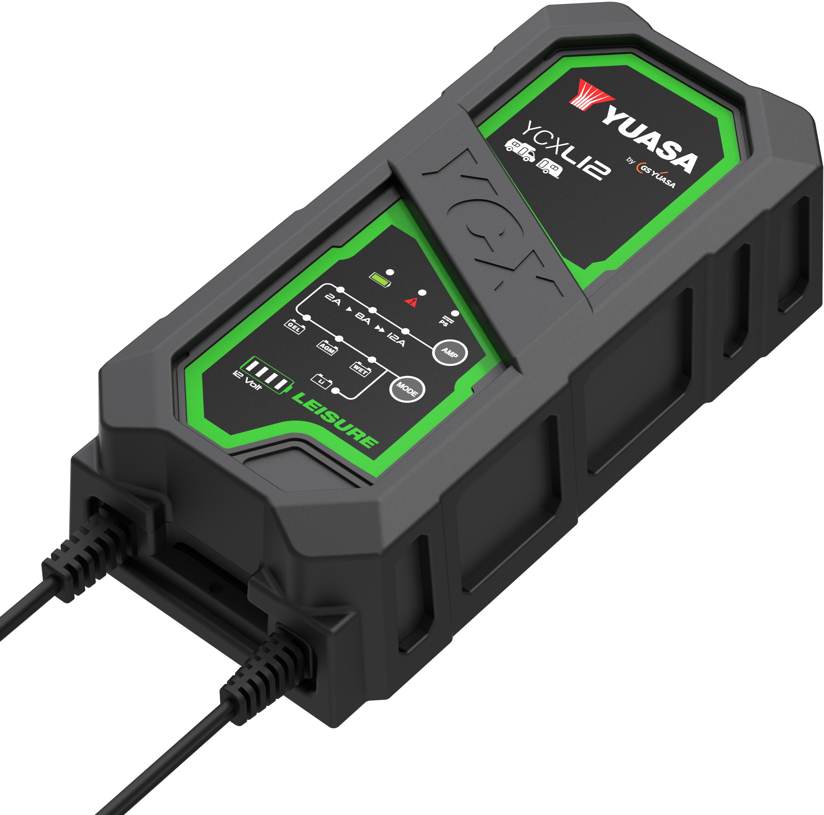 Yuasa YCXL12 12V 12A Leisure Smart Charger